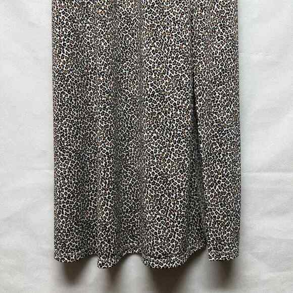 Banana Republic Animal Print Long Sleeve Women's Midi Dress Size XS - Picture 5 of 14